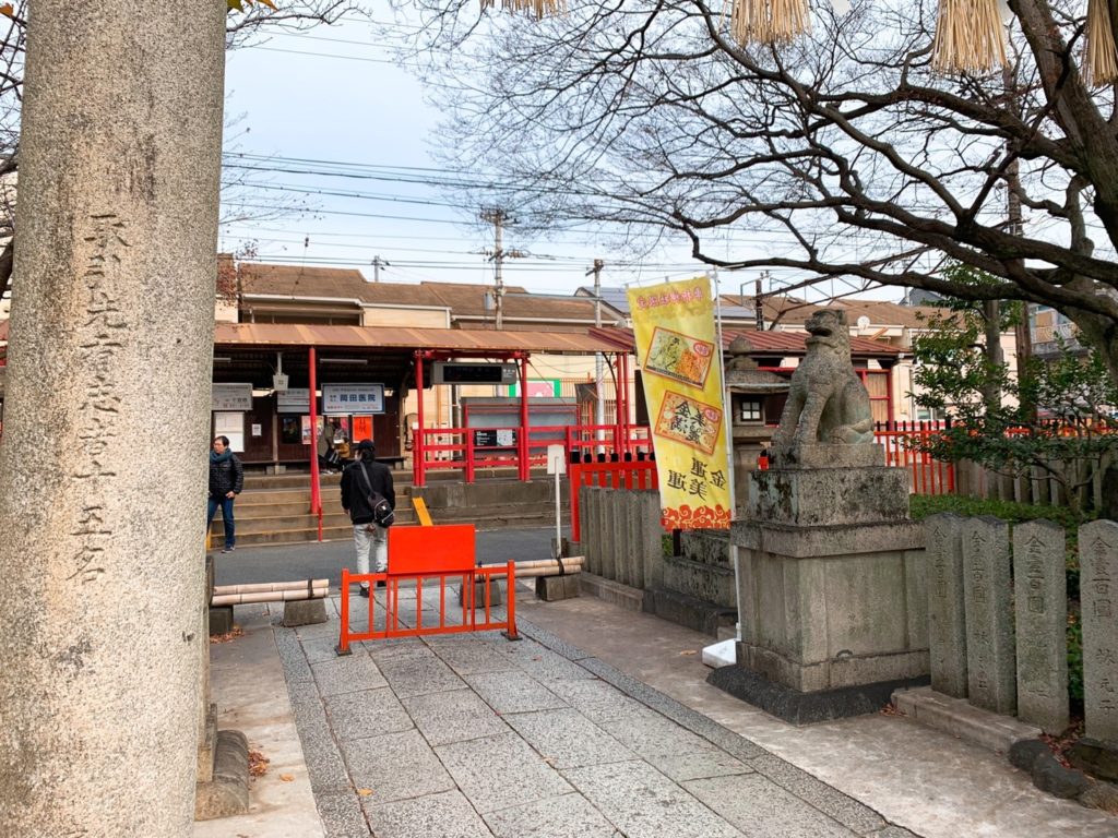 車折神社　嵐電　駅　アクセス